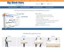 Tablet Screenshot of bigcheckstore.com